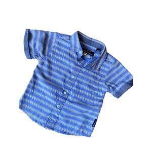 Ben Sherman Blue Striped Casual Button Up Shirt Infant Boys 12 mo